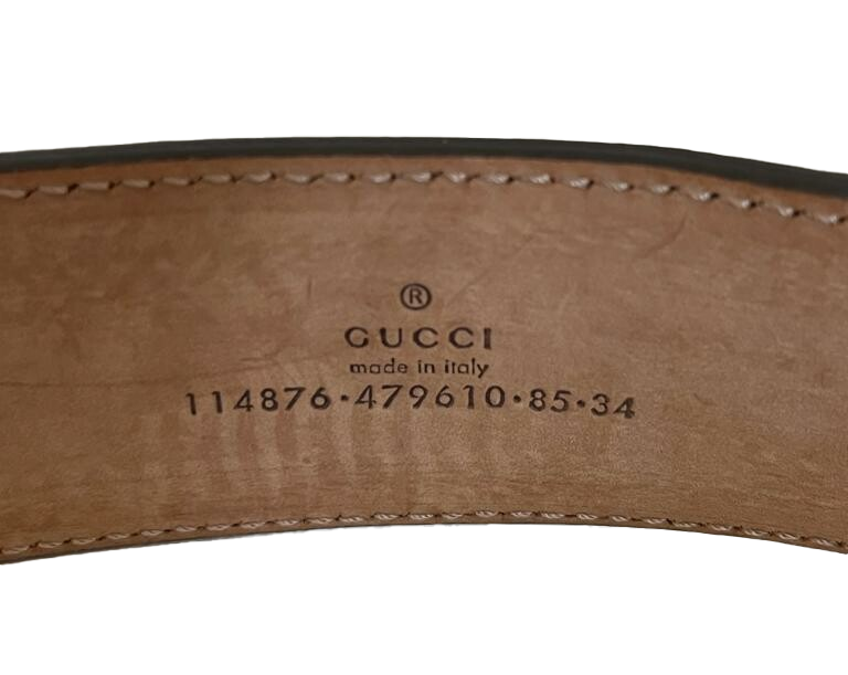 Cinto Gucci GG Supreme Interlocking 90 - VENDIDO